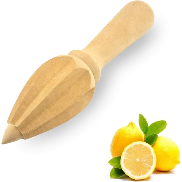 Bøge træ reamer 6 tommer hånd-juicer citronpresser citrus reamer træpresser frugt ekstraktor træ saft garget sæt (hånd-juicer)