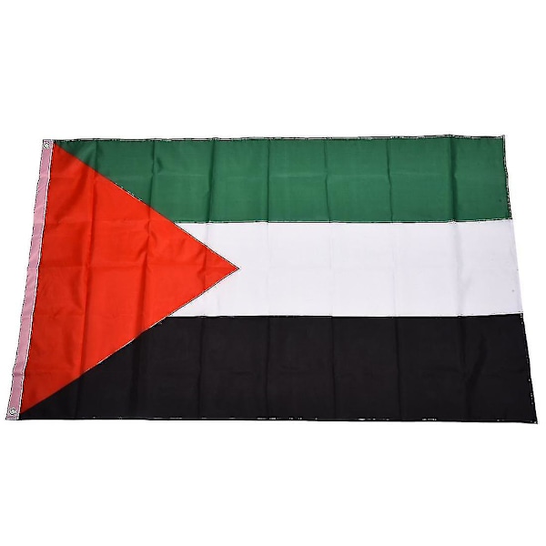 Palestinska Nationalflaggan 5ft X 3ft - Högkvalitativ Polyesterväv As shown