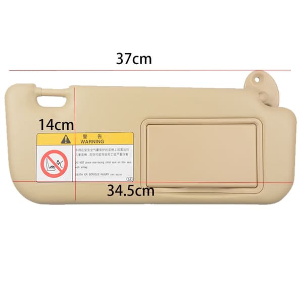 Auton tuulilasin aurinkosuoja, beige beige left