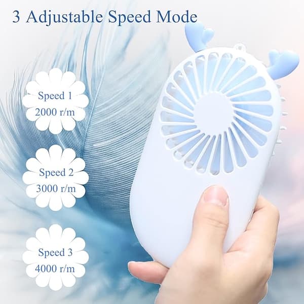 Håndholdt Miniventilator 4-pak
