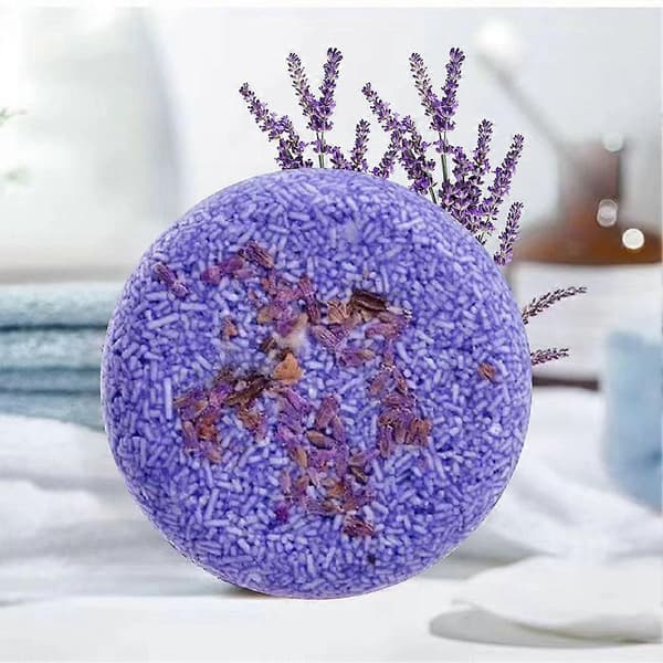 Lavendel Shampoo Bar Blød og Fint Hårtekstur Forebygger Hårtab Z9F7 purple One size