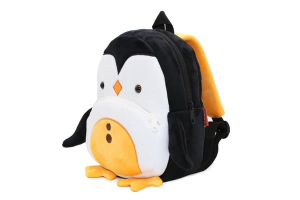 Söpö musta pingviini-koulureppu