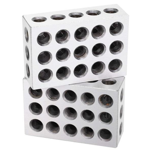 123 Block 1 2 3 Block Metrinen Kromi Teräs Hopea 1 Pari 1‑2‑3 Block 23 Reikää Sovitettu 0,0002In Koneistaja 123 Jig Erittäin Tarkka Teollisuustarvike