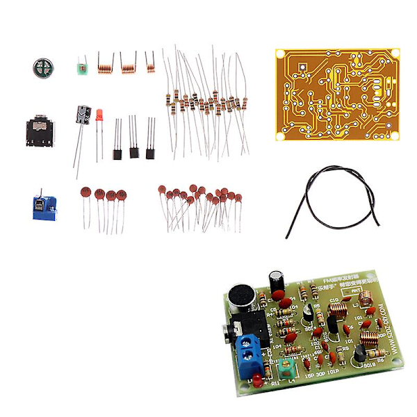 FM Stereo Radiomodul med mikrofon DIY-sett 88-108mhz loddeøvelse