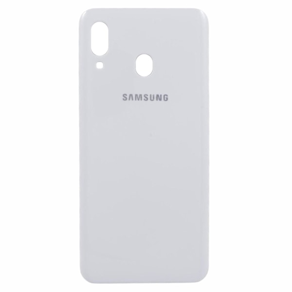 Samsung Galaxy A20 SM-A205F:n OEM-taustakannen akkuosasto ilman liimaa - Valkoinen