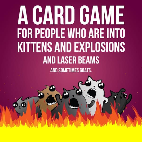 Exploding Kittens Party Pack -korttipeli Exploding Kittensiltä - Korttipeli aikuisille, teineille ja lapsille - Hauskoja perhepelejä - Venäläinen ruletti -korttipeli