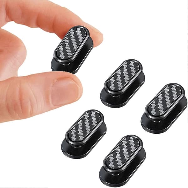 Mini multifunktionella självhäftande krokar, självhäftande väggkrokar för bil, nycklar, masker, datakablar, 4-pack