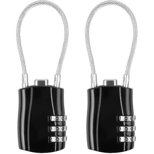 Lukot, 2 kappaletta matkalaukkujen lukot, yhdistelmälukot, matkatavaralukot, lukon koodi F8103