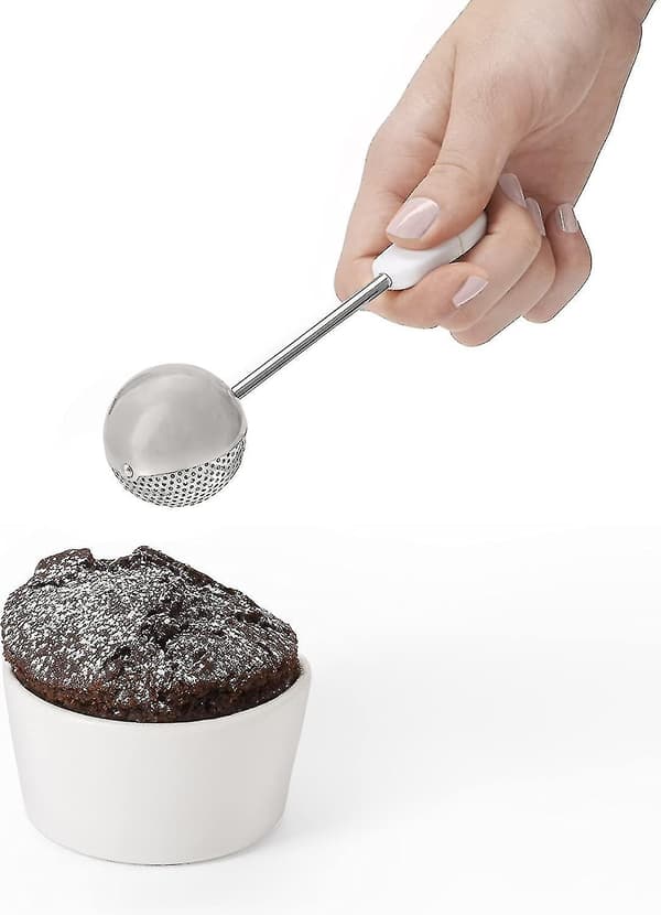 Godt grep Baker's Dusting Wand 1 stk - hvit