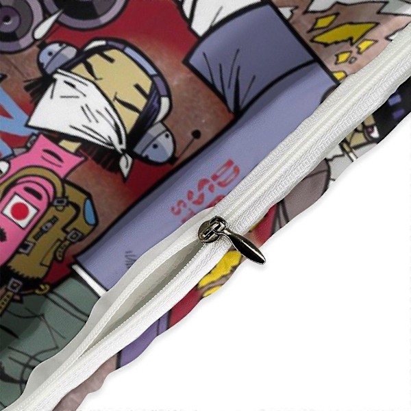 x216 Gorillaz 3-delt sengesett Varmt og komfortabelt mykt dynetrekk sengesett med 1 dynetrekk og 2 putetrekk for soverom b216 240x260cm 94x102in