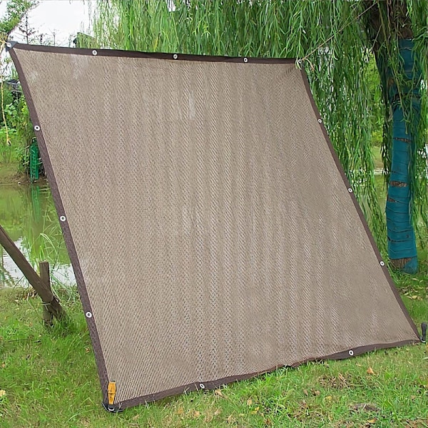 Nålfiltsolskydd UV-skydd solsegel, växthus vindskydd med repögla, utomhusskuggduk för växt/trädgård/bilskydd, 2x3 m
