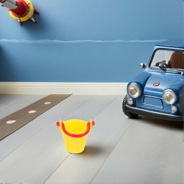 Miniature spandmodel til dukkehusrekvisitter med 20 stk. plastik minispande