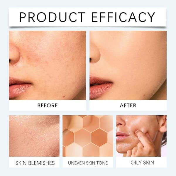 All-Over Complexion Perfector med extra stor kroppsmakeupborste, långvarig CC Cream Foundation, vattentät överföringsresistent hudton, täckning Medium