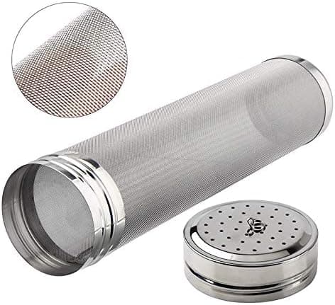 Öl Humlefilter, Rostfritt Stål Humlesil Micron Mesh Ölfilterpatron (7*29cm)