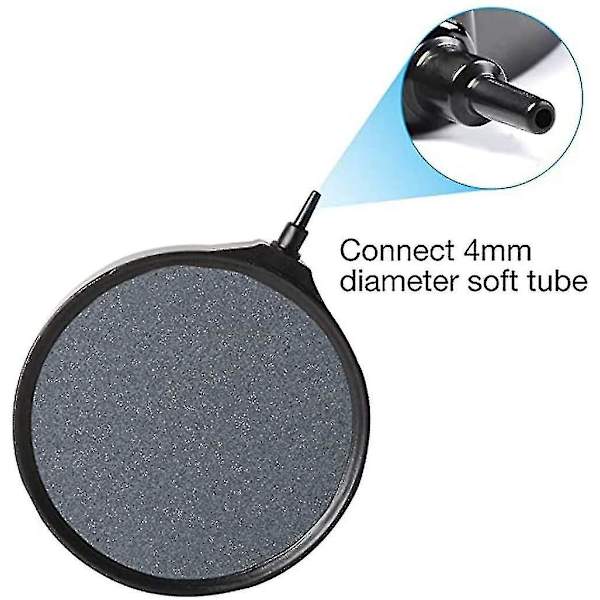 Rund skive luftsten diffuser, luftsten disk, luftsten akvarium boble sten rund, luft boble sten ultra stille, hydroponisk, belufter, pumpe, akvari