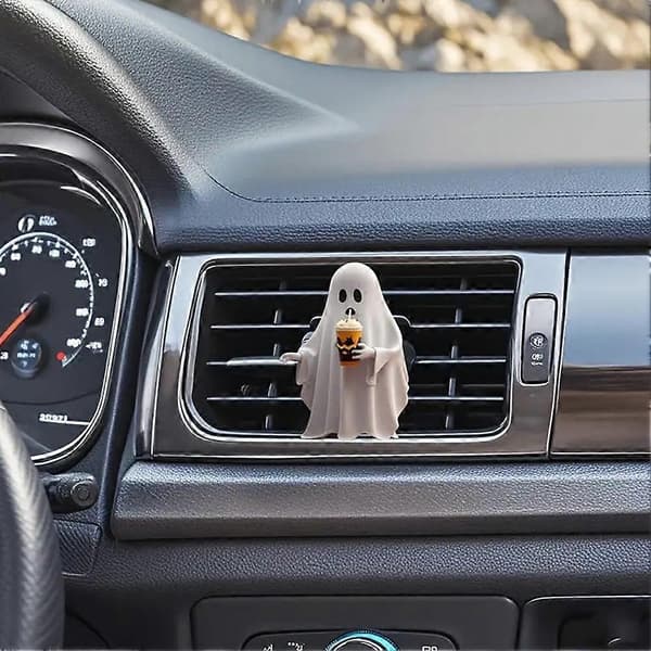 Søt Halloween Spøkelse Akryl Aromaterapi Klips Gjelder For Bil Luftventil Dekorasjonsklips