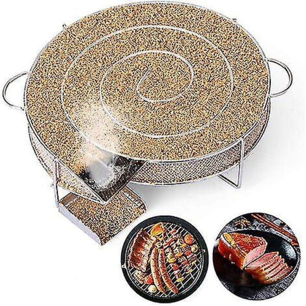 Kallrökgenerator för rökning av fisk, kött, rökare med rengöringsborste, grill