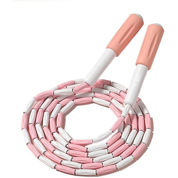 Blød Perle Springtov, Justerbar Tangle-Free Segmenteret Fitness Springtov til Mænd Kvinder, Børn og Studerende (9 Fod, 280 cm)