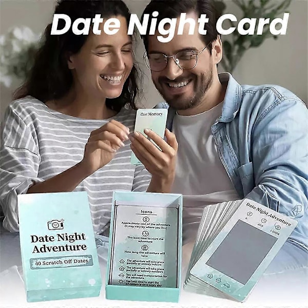 Date Night Adventure - Datumidéer för Par - 40 Unika Skraplotter