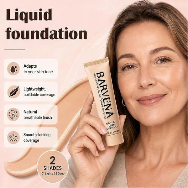 BARVENA Fargeendrende Foundation Matcher Hudfarge og Tekstur Perfekt - 30g #02