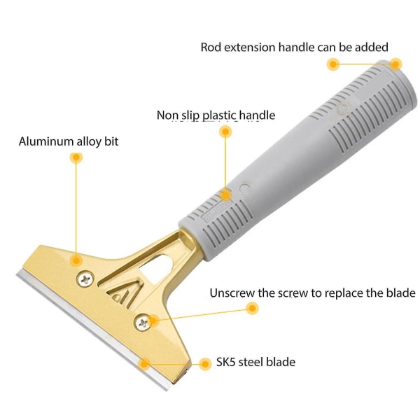 Multi-purpose aluminium skrapa tapet skrapa industri förlängbart rakblad med skydd