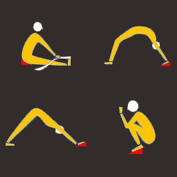 Yogablokker Skumblokker Knebøy Kileblokk Leg Stretcher Skråbrett Fotstrekk Kileblokker Hjemmeyoga Fitness