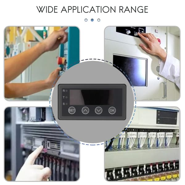 Digitalt displaymeter 0-10v 0-20ma 2-10v 4-20ma Analog inngang displaytabell Digitalt displayhode Wit Gray