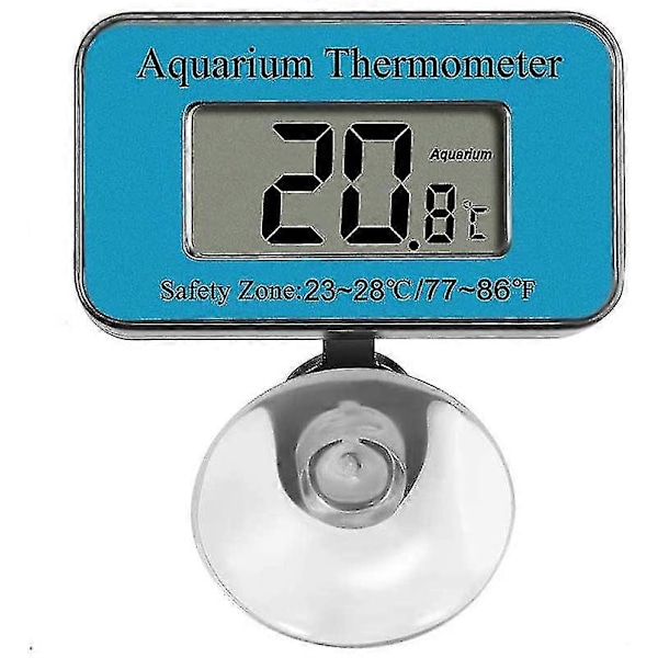 Elektronisk LCD digital display dykking akvarium fisketank vanntett termometer med sugekopp