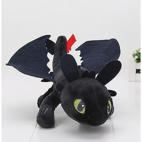 Tandlöse Drake Mjukt Gosedjur Plyschleksak Docka Fylld Present Barn Dock[HK] 35CM