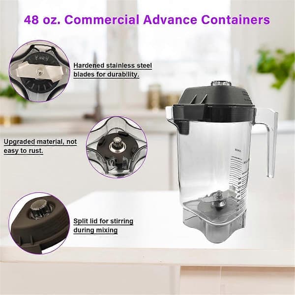 48oz Blender Kande Passer Vitamix the Quiet One VM0145, BarBoss, Drink Machine Advance og Touch & Go Commer