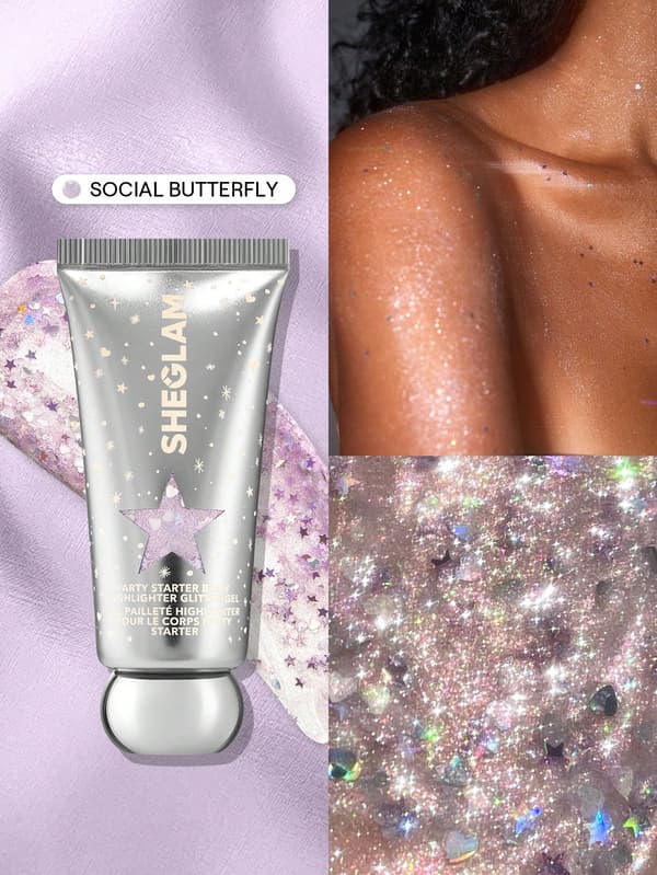 SHEGLAM Starter Glitter Gel Body Highlighter Social Butterfly
