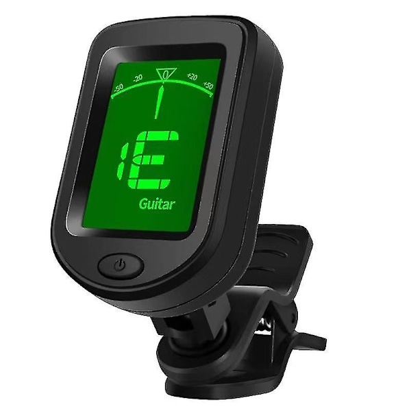 Guitar Tuner Clip On, Digital Tuners of Guitar Accessories with Picks, for Acoustic Guitar, Electronic Guitar, Bass, Violin, Ukulele and Other Stringe