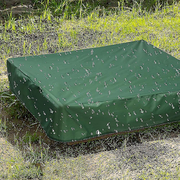 Vedenpitävä hiekkalaatikon kansi, pressu hiekkalaatikon kansi, lelu hiekkalaatikon kansi Green 200x200x20cm