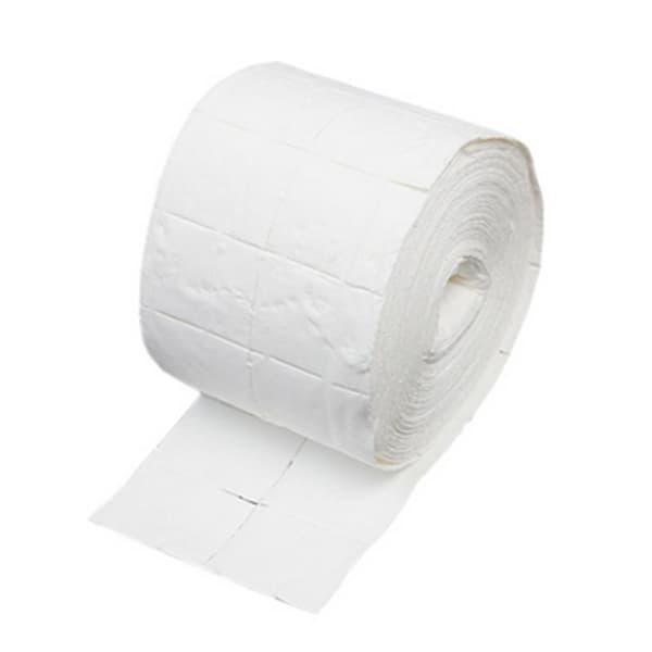 Black Friday 500 stk lofrie pads, negleservietter på rull hvit white Vit