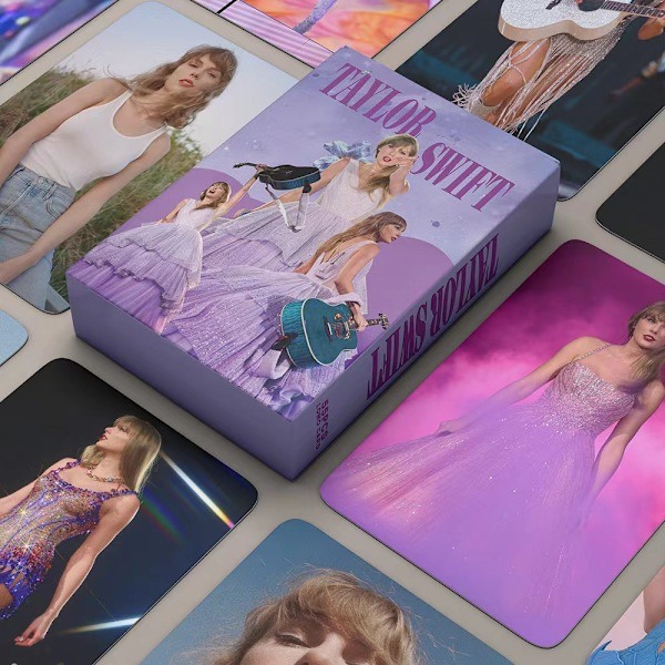 55 Taylor Swift-kort Taylor Swift-stjärna omgivande kort vykort