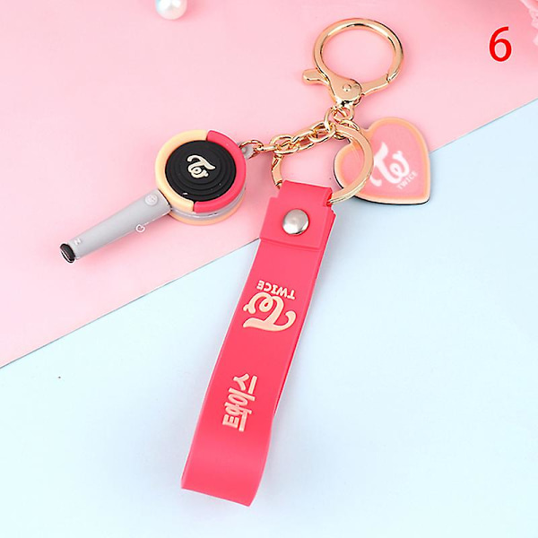 1 stk Kpop Bts Twice Nct Exo Blackpink Got7 Lysstav-Hengende Nøkkelring Lanyard N6 1 Pcs