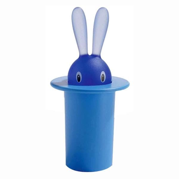 Toothpick Storage Box Large Capacity Dustproof Self-Picking Rabbit Toothpick Holder for Home Quick Blue