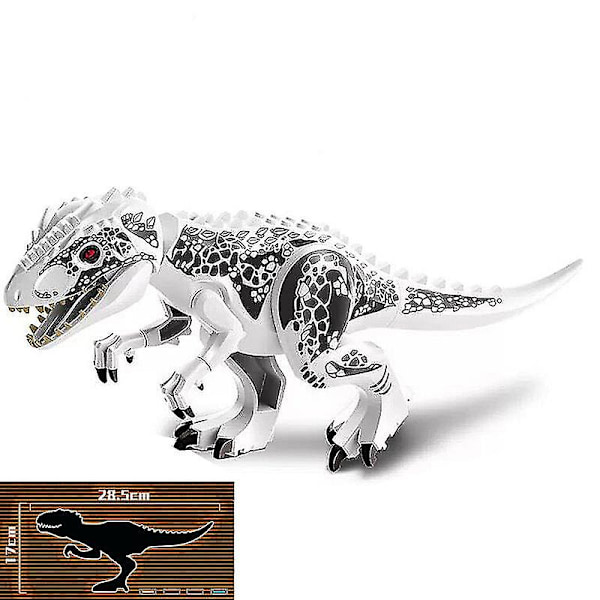 1 stk. Jurassic Big Size Dinosaur Building Blocks T-rex Quetzalcoatlus Baryonyx Actionfigurer Børnelegetøj Gaver Tyrannosaurus