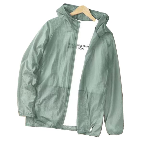 Herr Lätt Andningsbar Solskyddsjacka - 2XL Grön