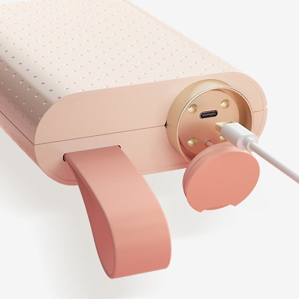 360 asteen pitkävartisten sähköinen silikoninen pulloharja maito-pulloille/lasi/mukille/kupille - Pinkki
