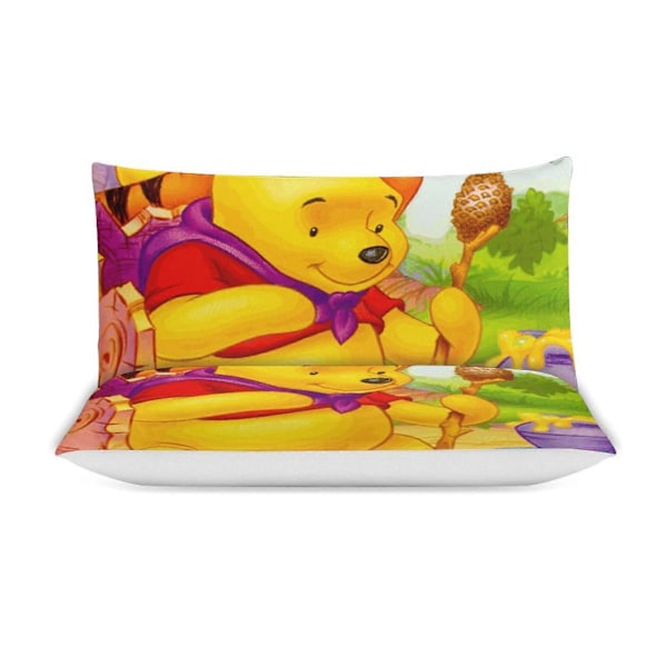 v815 Nalle Puh 3-delat Bäddset för Enkelsäng - Inkluderar 1 Enkelt Täcke och 2 Örngott - Färgbeständig Mikrofiber - Nalle Puh io815 240x260cm 94x102in