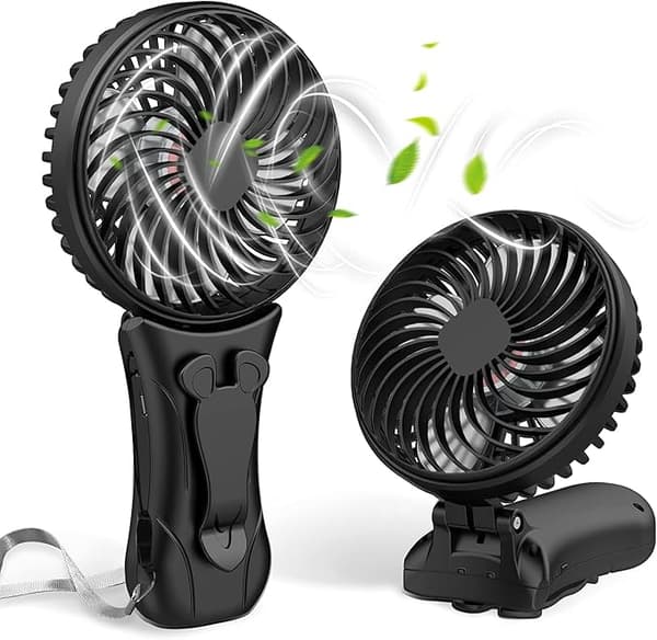 Mini håndholdt ventilator genopladelig bærbar ventilator