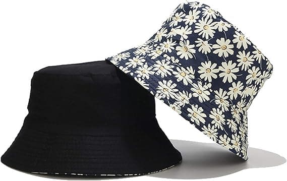 Unisex Tryckt Dubbelsidig Vändbar Solhatt