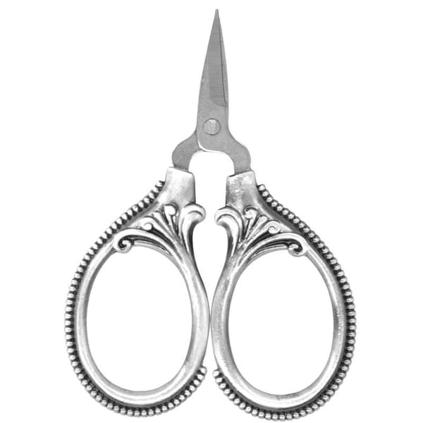 SySax Stainless Steel Portable Thread Embroidery Tailor Scissors Craft Scissors Silver