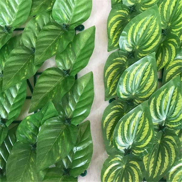 Artificial Leaf Hedge Roll Wall Landscaping Fence Privacy Screen Outdoor Garden Backyard