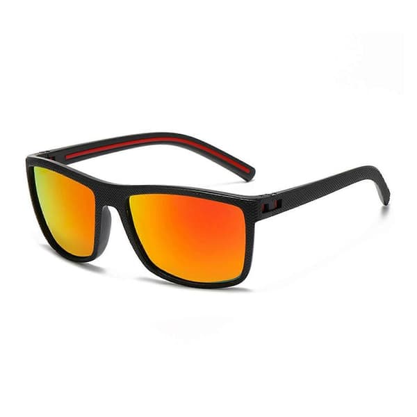 Golfbriller - Unisex Polariserte Golfbriller og Solbriller, UV-beskyttelse Red Black