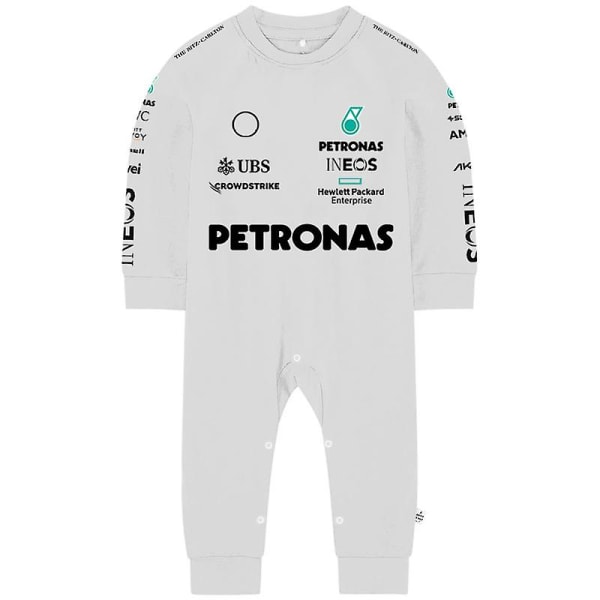 Tib 2023 F1 Ny Sæson Sport Baby Jumpsuit Forår Efterår Sort Babyer Dreng Børn Romper Formel 1 Racing Team Nyfødt Kravl Dragt WCLTY-203 4T