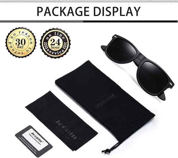 Firkantede solbriller polariserte UV-beskyttelse trendy designer solbriller menn kvinner