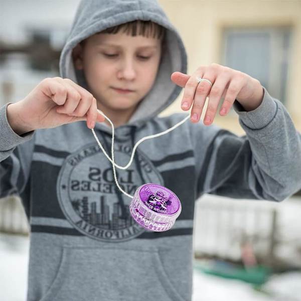 Lysande jojo, 15 stycken jojo för nybörjare, klassisk jojo leksak med blinkande LED, kan användas som festgåvor, godispåsefyllning, priser