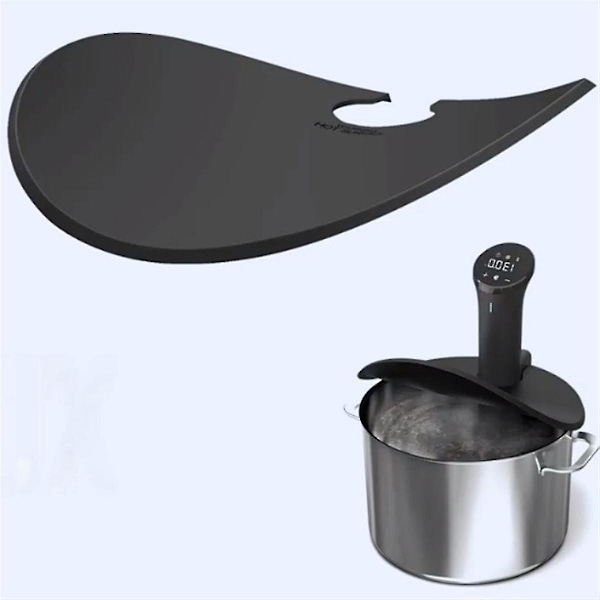 Sous Vide-lock för precisionsmatlagning 11-tums gryta Behåll fukt och smak med en Sous Vide-precisionskokare Gray  Black